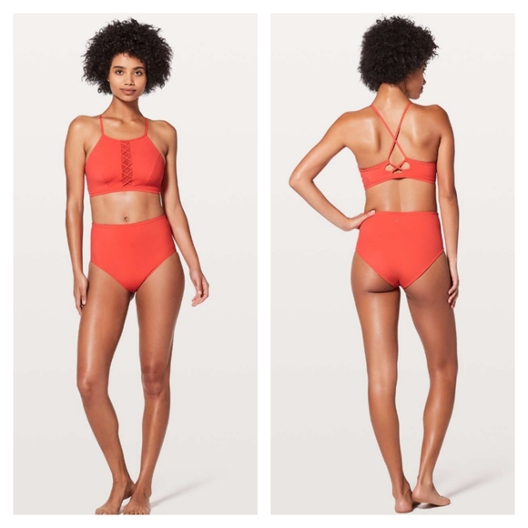 lululemon athletica Other - Lululemon Shoreline Top - Red Orange